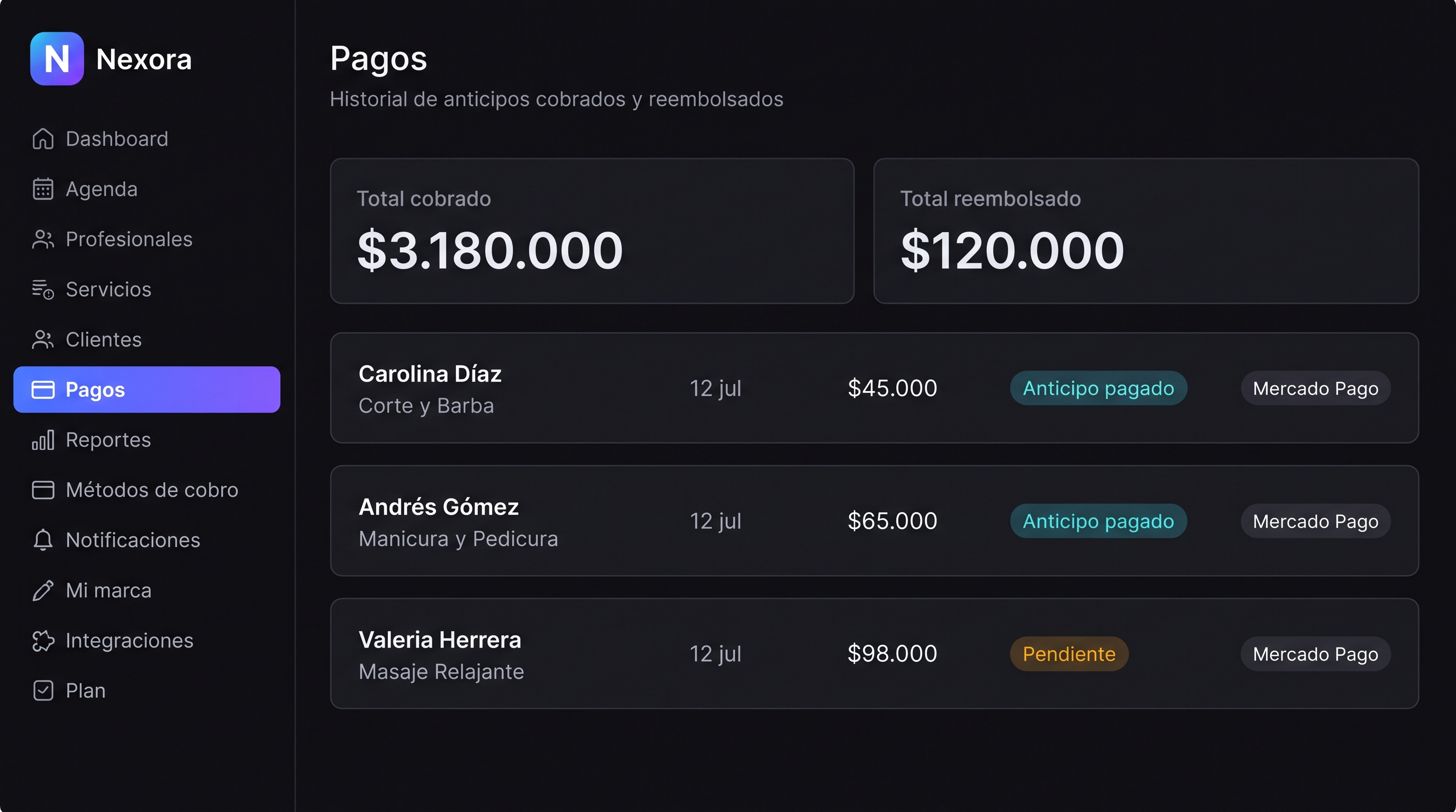 Cobra el anticipo por adelantado